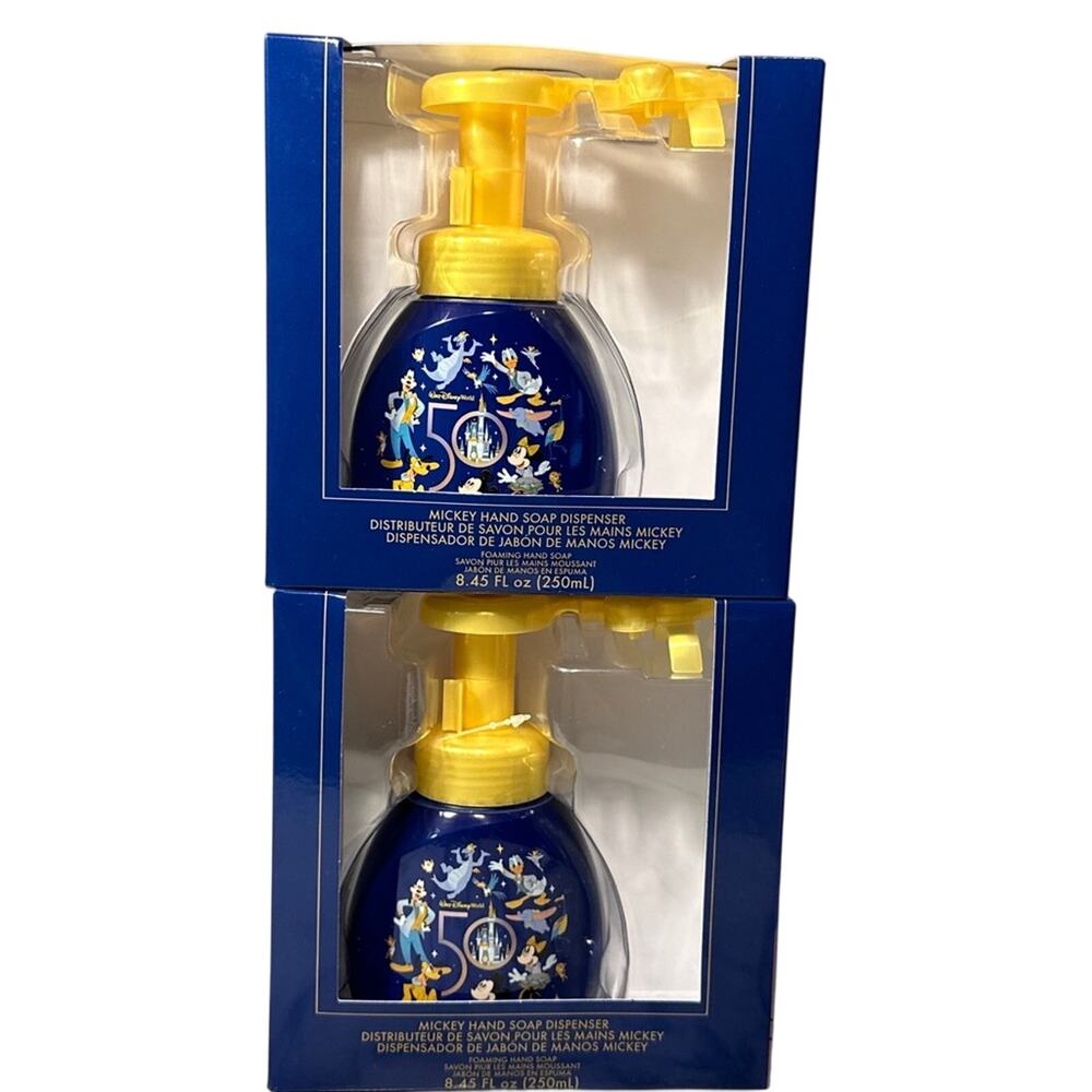 2‎ NEW Walt Disney World 50th Anniversary 2021 Mickey Hand Soap Dispenser